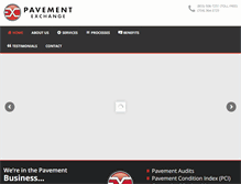 Tablet Screenshot of pavementexchange.com